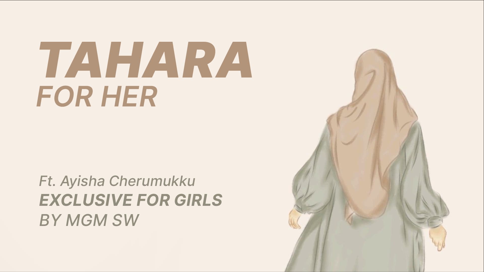 Tahara for Her